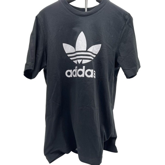 adidas Other - Adidas Originals Mens Trefoil T-Shirt Black White Graphic‎ Logo Tee H06642 M